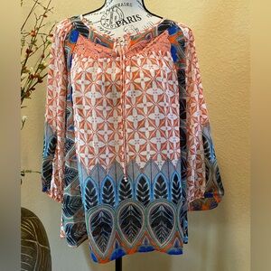 Women's Multicolor Bohemian Top